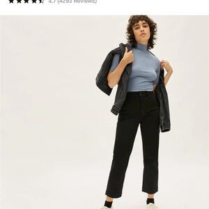 Everlane Women's Classic Black Cropped Jeans